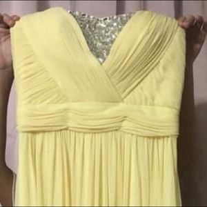 yellow prom dress